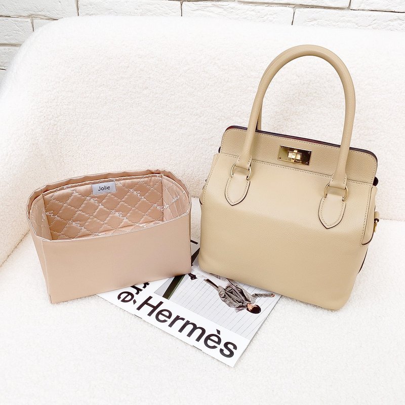 ibao 爱包乔莉包内袋Hermes toobox 牛奶盒子内胆包/包中包 - 化妆包/杂物包 - 防水材质 粉红色