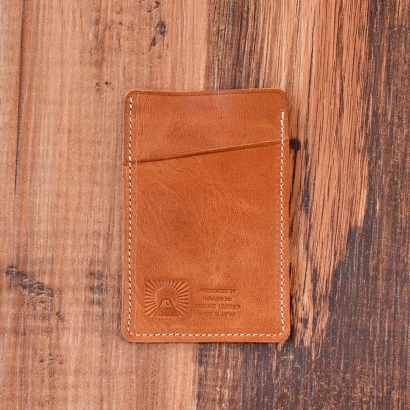 马皮革 ID卡套 通行卡套  Pass case ID case 自然驼 - 证件套/卡套 - 真皮 咖啡色