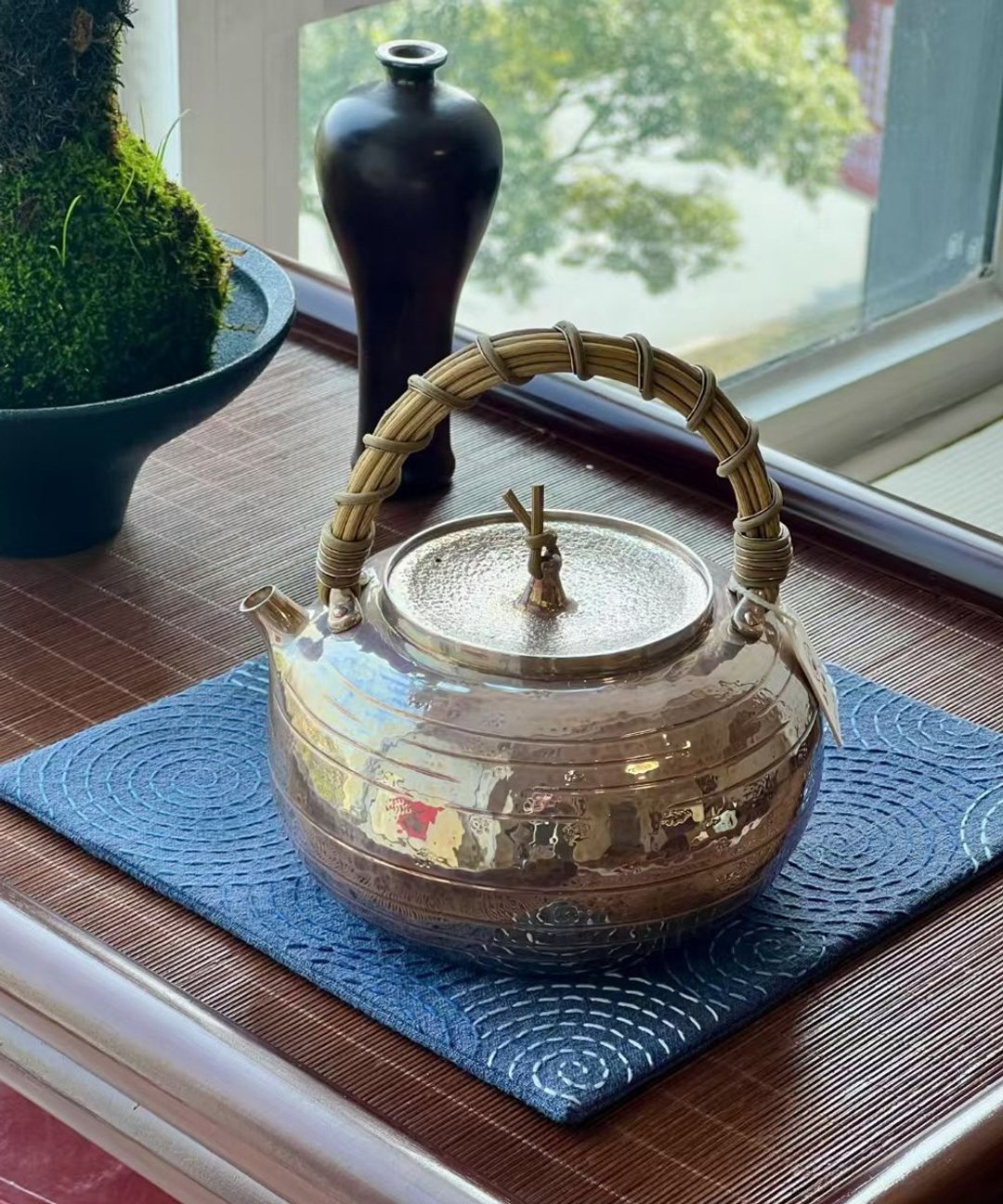 尚帧品 土罐形口打出银壶 纯银汤瓶 银壶烧水壶 1200cc - 茶具/茶杯 - 纯银 