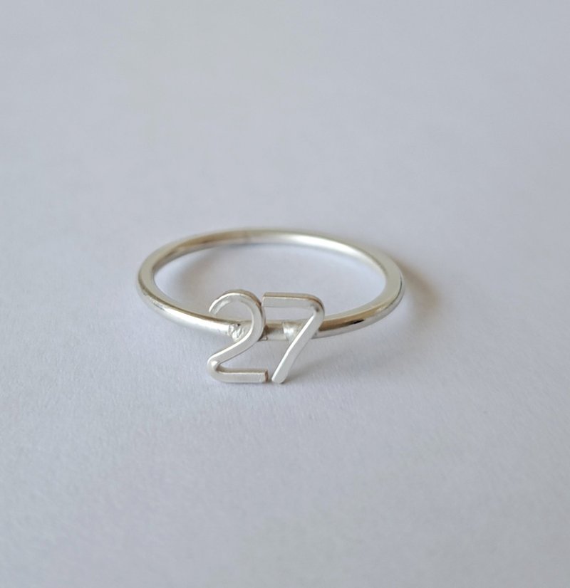 TATO 数字 (Number) 双位数戒指 - 戒指 - 其他金属 银色