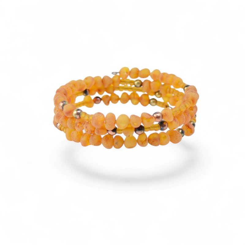 天然珠子女士原琥珀手链 VV63 - 手链/手环 - 宝石 多色