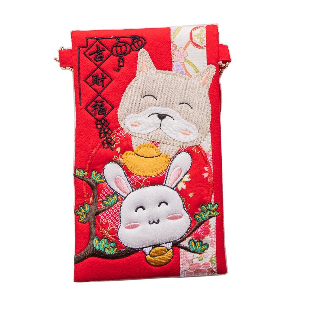 法斗旺旺玉兔迎春红包袋【71063002】 - 红包/春联 - 棉．麻 多色