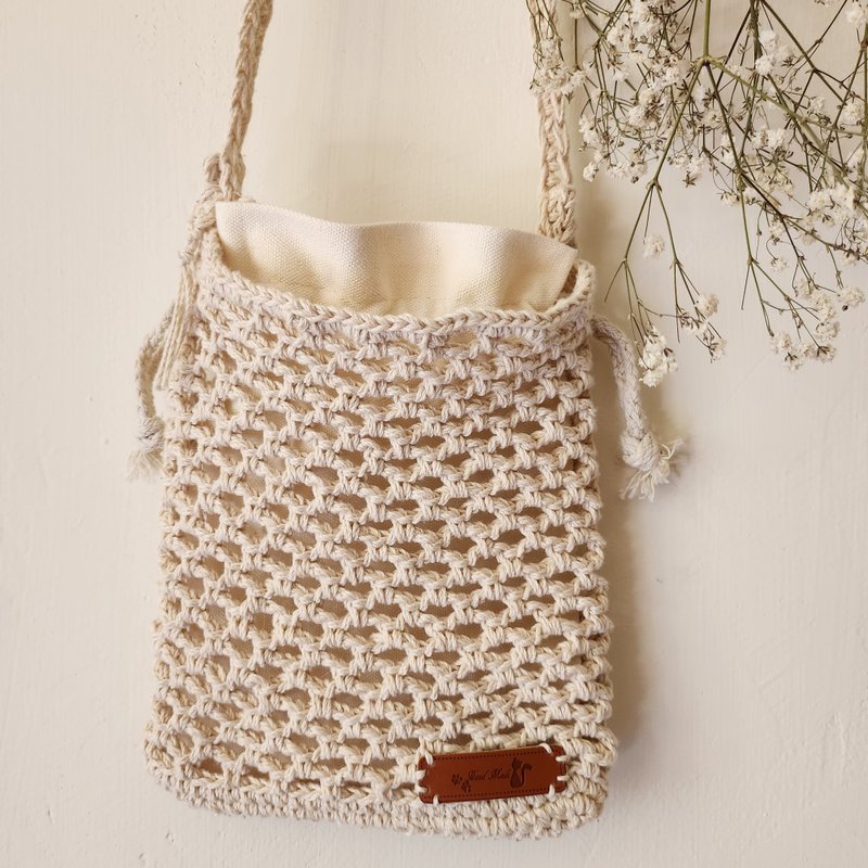 【钩针课程】新北永和/网袋小包/钩针编织/新手欢迎 - 编织/羊毛毡/布艺 - 棉．麻 