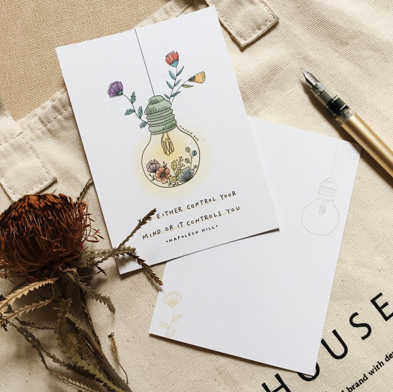 Mind Control 曼蒂明信片 - 卡片/明信片 - 纸 白色