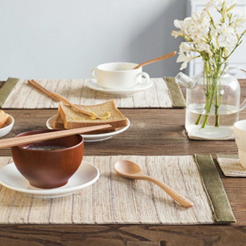 LINKIFE 棉麻系列 日式棉麻手工餐垫组 - 餐垫/桌巾 - 棉．麻 