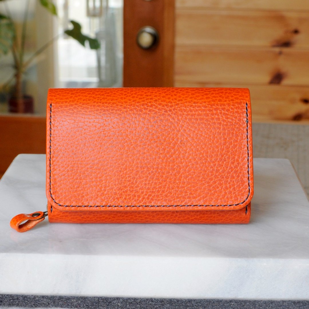 Tri-fold wallet with excellent storage capacity No.8 Doraro - 皮夹/钱包 - 真皮 