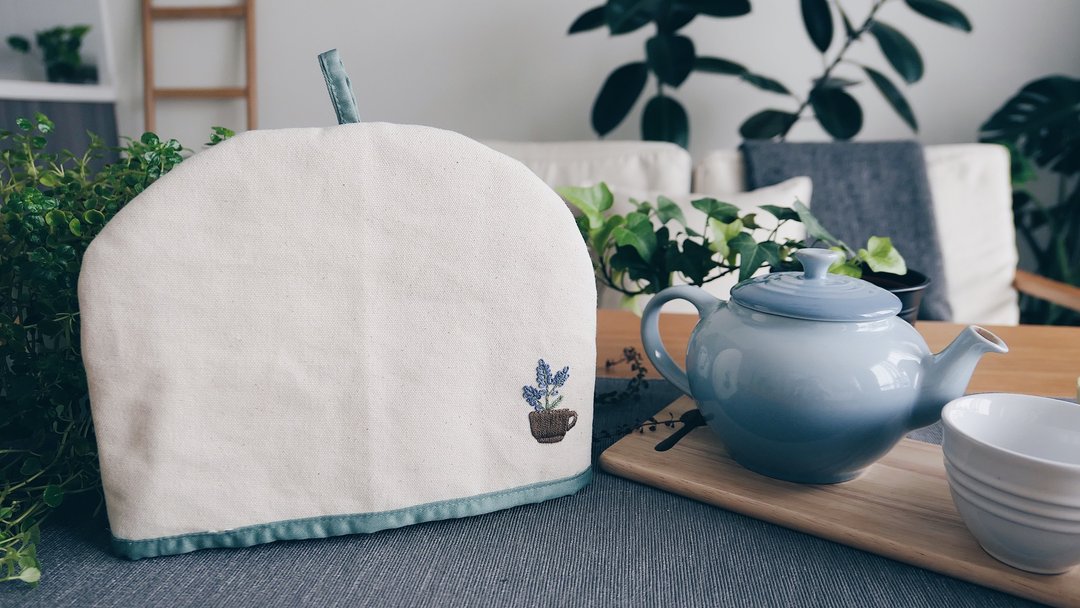茶舒适|暖茶器|手工刺绣|圣诞节 |家居与生活 |厨房 - 茶具/茶杯 - 绣线 绿色