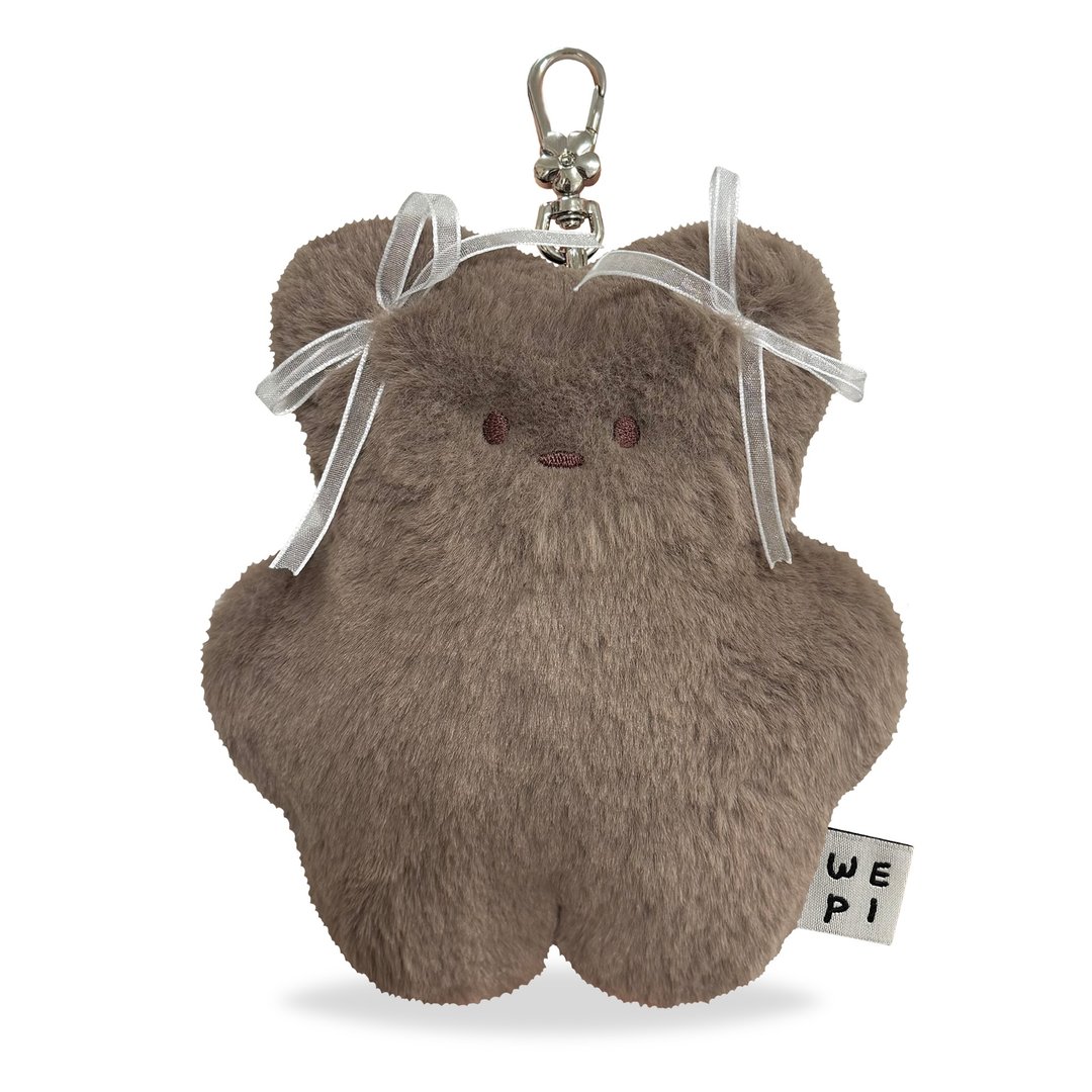 wepi bear - Angel bow (19厘米) / 手工芭蕾核心玩偶赠礼钥匙圈 - 玩偶/公仔 - 其他材质 咖啡色