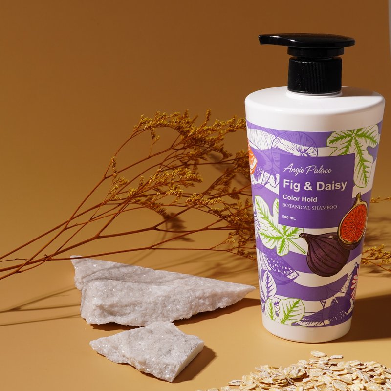 【无硅灵•染烫后受损发质】无花果与雏菊染烫护色植萃洗发精 - 洗发用品 - 其他材质 紫色