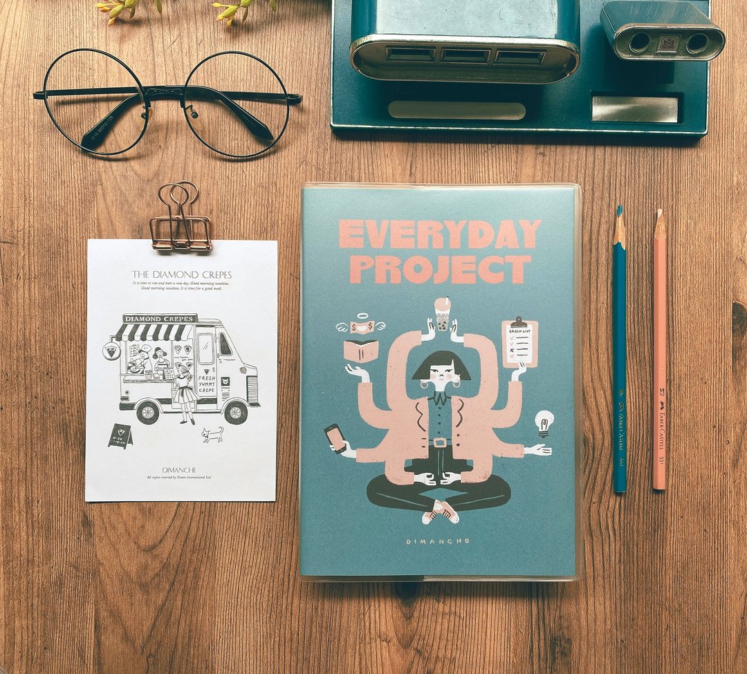 迪梦奇 无时效性 Everyday Project 每日项目志 v.3 /蓝 - 笔记本/手帐 - 纸 蓝色