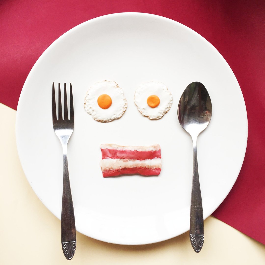 fried egg brooch - 胸针 - 粘土 橘色