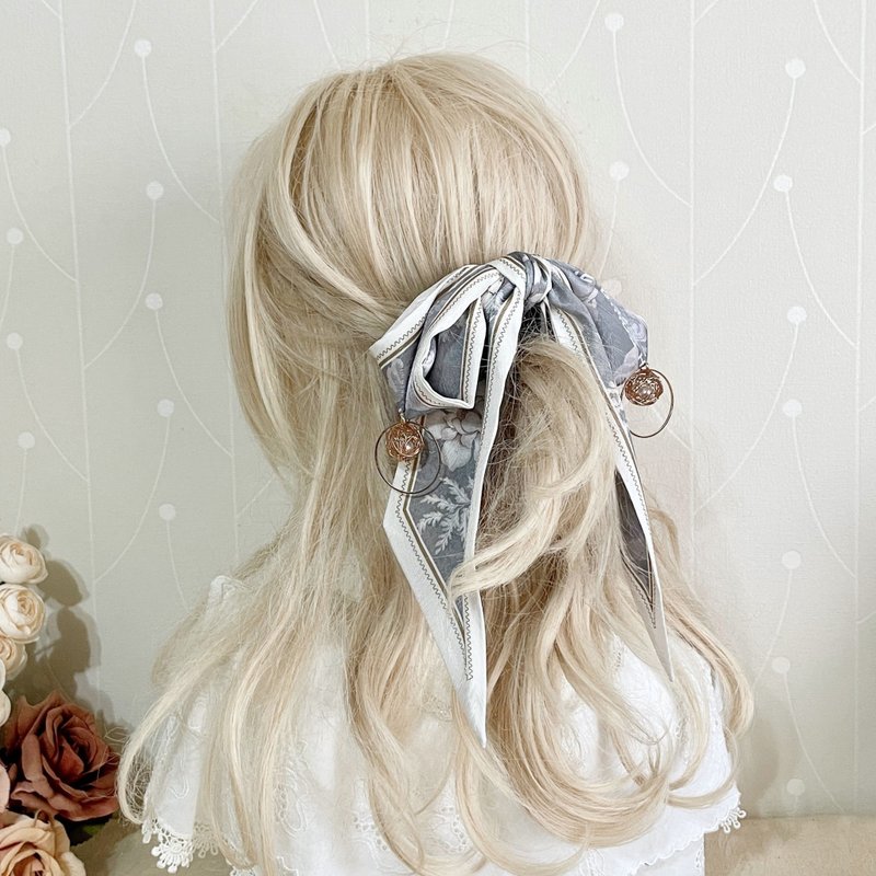 法式复古丝巾式香蕉夹 大肠圈 发圈 马尾夹 发夹 相交夹 压夹发梳 - 发饰 - 其他材质 多色