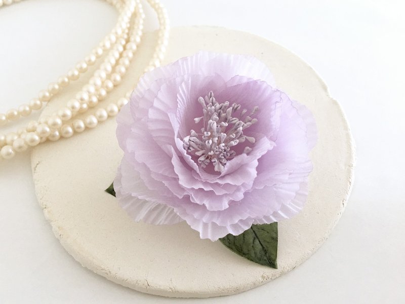 Corsage purple flowers - 胸针 - 聚酯纤维 紫色