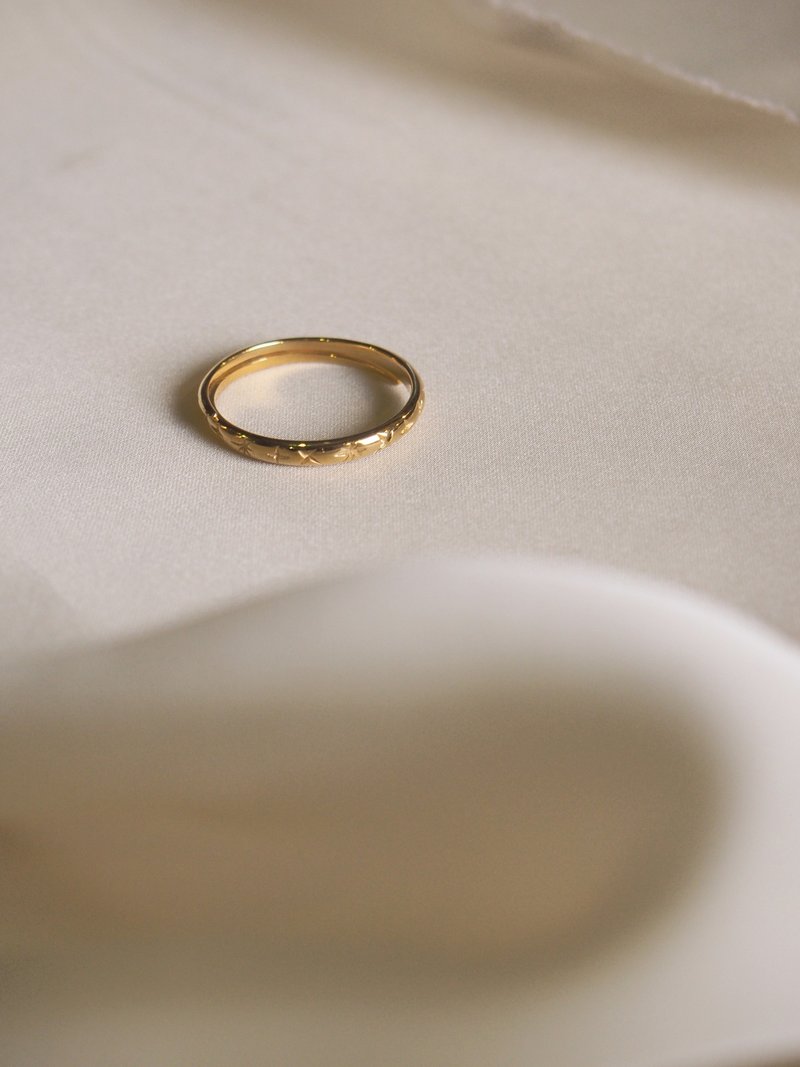 Wild Star 堆叠戒指，纯银，星辰戒指，星形银戒指。 - 戒指 - 纯银 金色