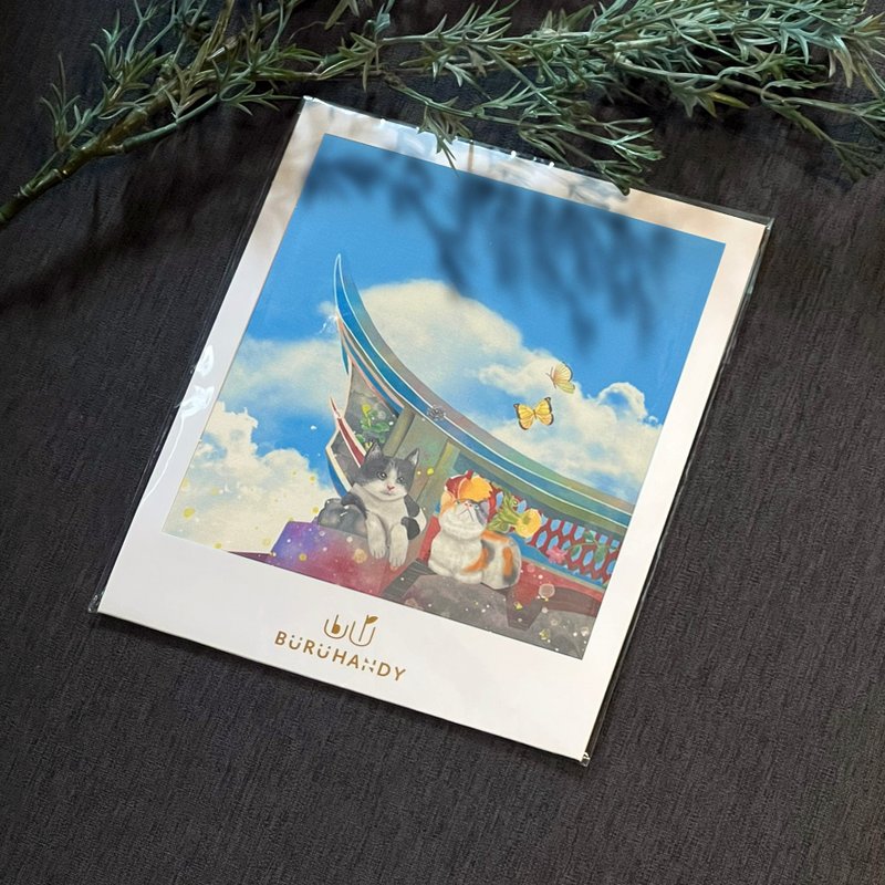 擦拭布/拭镜布/眼镜布/超细纤维/猫的静谧时光 - 眼镜盒/眼镜布 - 聚酯纤维 