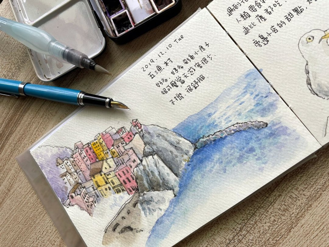 体验  一人成团/速写/旅游/意大利/钢笔 - 插画/绘画/写字 - 纸 