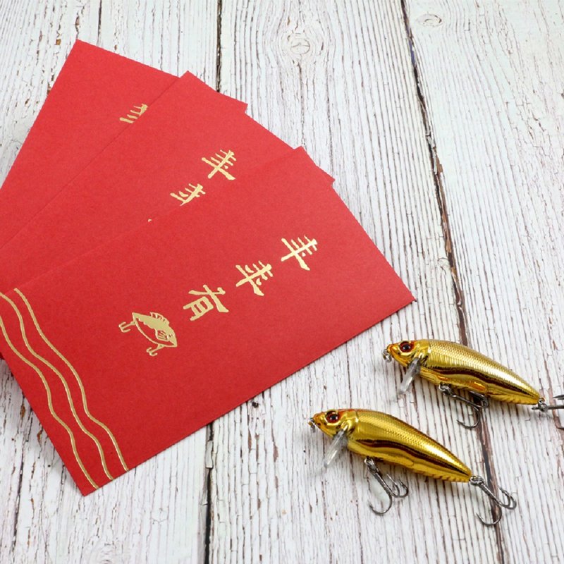 虎年 路亚红包 手绘设计 6入 烫金砖红高质感 - 红包/春联 - 纸 红色