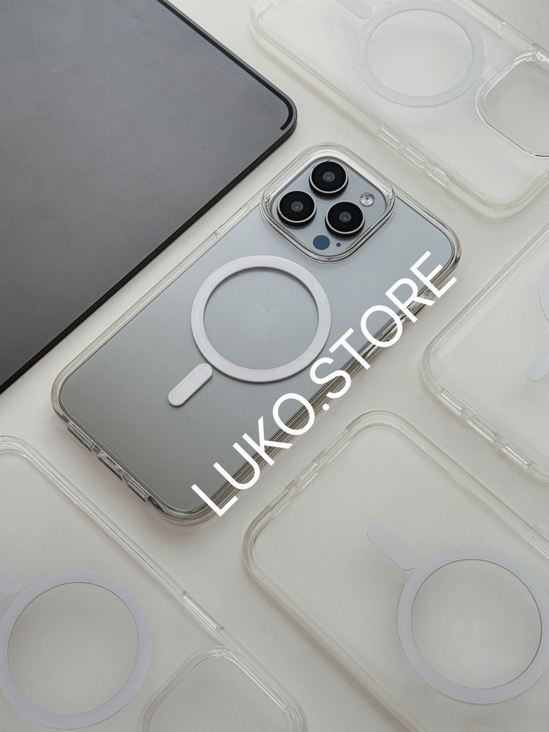 iPhone CASE |  Magsafe |  订制晶透强磁吸加厚防摔手机壳 - 手机壳/手机套 - 其他材质 