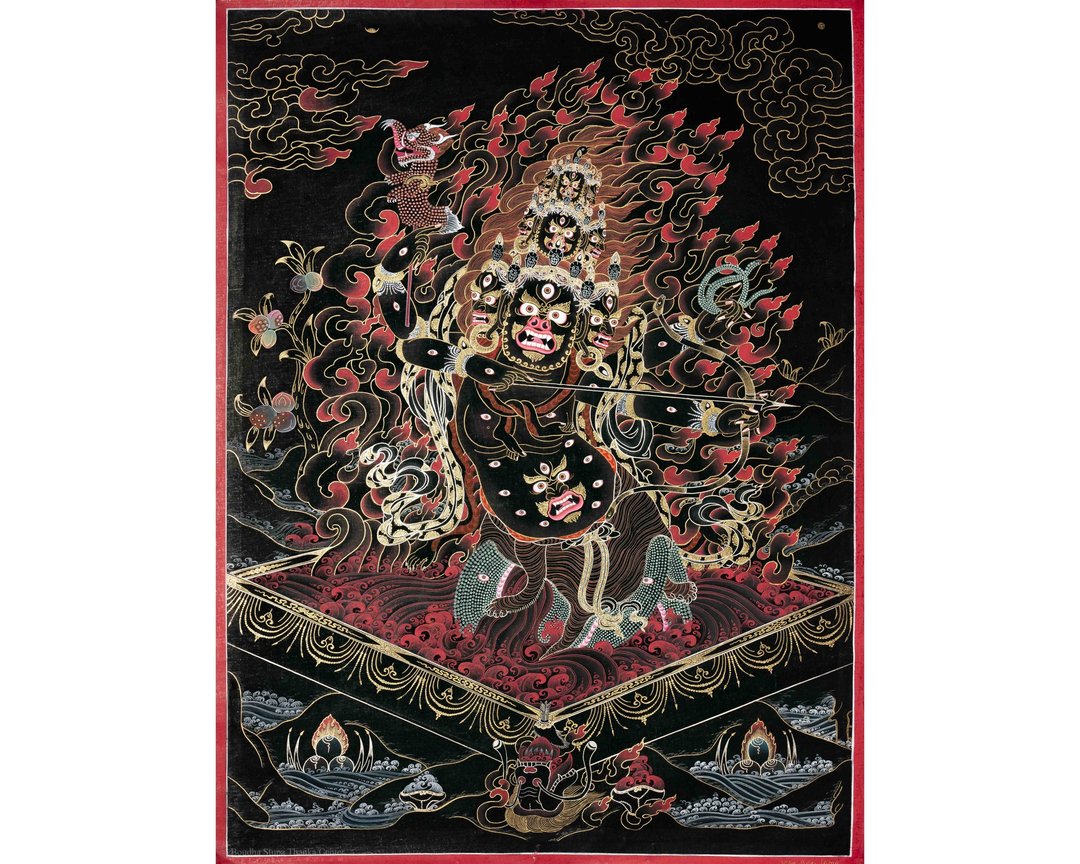 罗睺罗唐卡绘画佛教唐卡 - 墙贴/壁贴 - 其他材质 多色