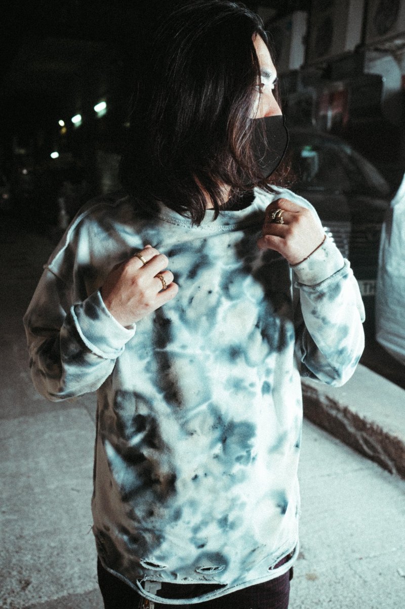 破洞圆领卫衣 100%棉 - 中性连帽卫衣/T 恤 - 其他材质 多色