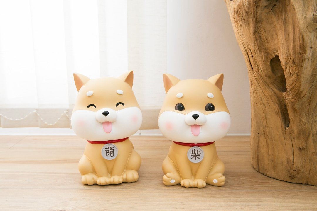 【柴犬大学】 萌柴存钱筒  摆饰 柴柴饰品 - 储蓄罐 - 树脂 