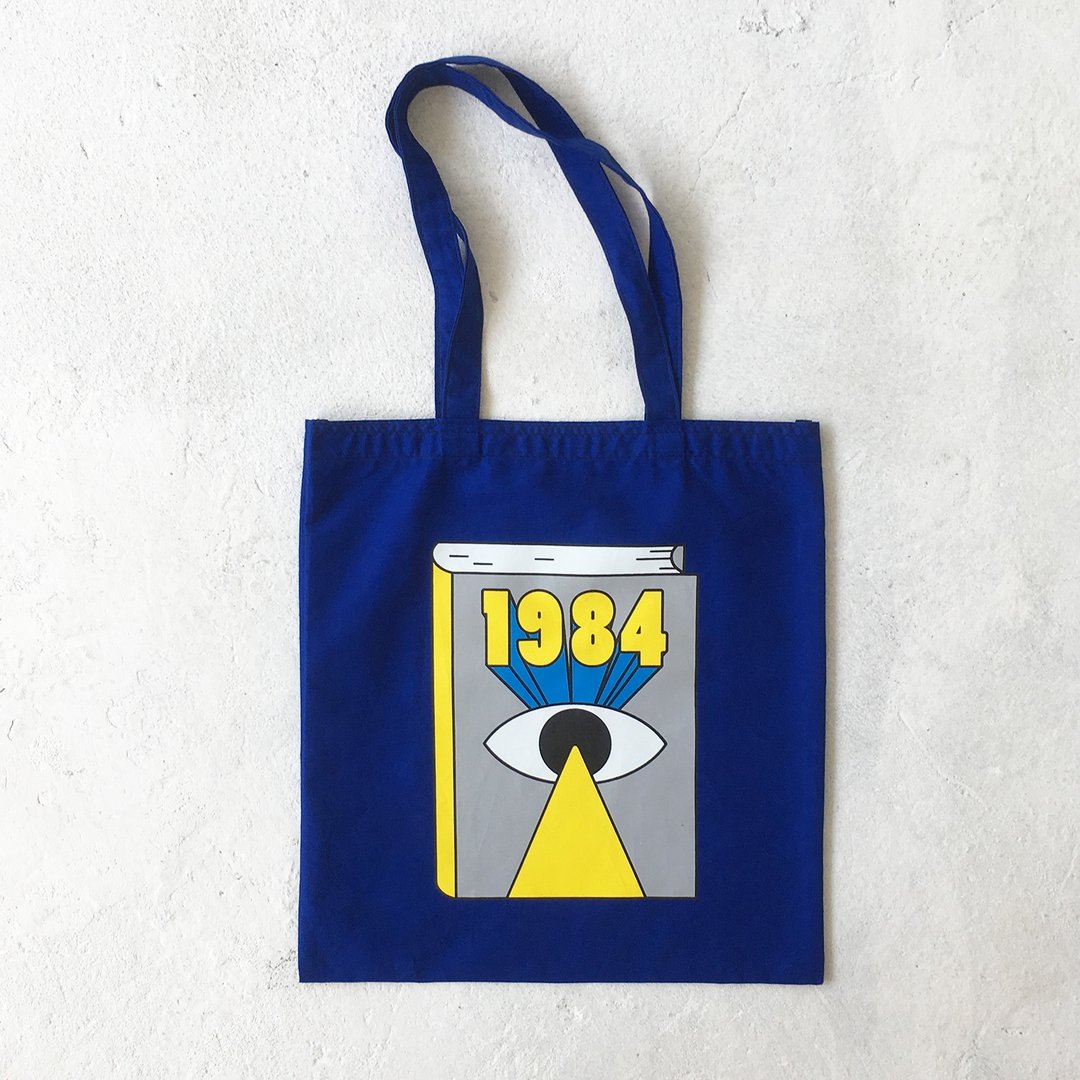 1984 Tote-Bag (Blue) - 其他 - 棉 蓝色
