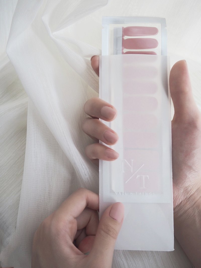 凝胶甲贴 指甲贴 美甲贴 N21草莓蛋糕 - 指甲油/指甲贴 - 颜料 粉红色