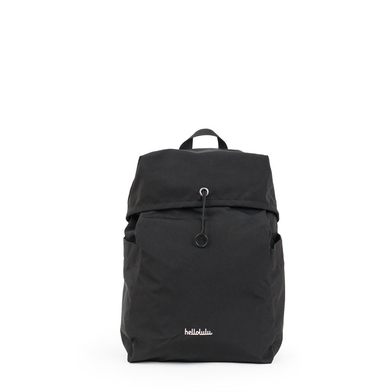 Flow系列 | 索绳休闲出行双肩后背包 S号 CELESTE ECO (魂黑) - 后背包/双肩包 - 聚酯纤维 黑色