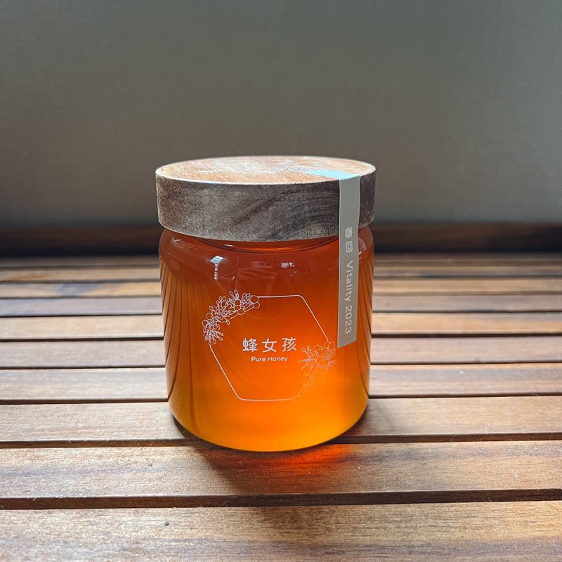 春回Vitality_龙眼蜜 430G (蜂女孩订制瓶) - 蜂蜜/黑糖 - 玻璃 