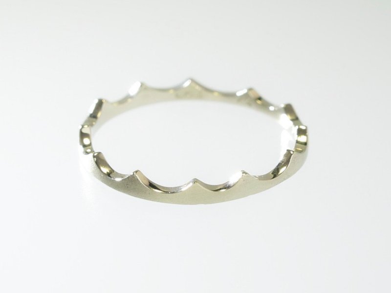 Japan Quality | inGod Stacking Ring Nami 14K WG - 戒指 - 其他金属 银色
