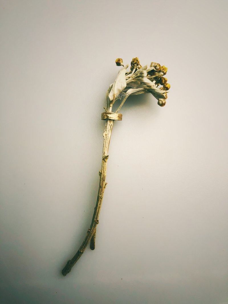 插花胸针 - 胸针 - 铜/黄铜 