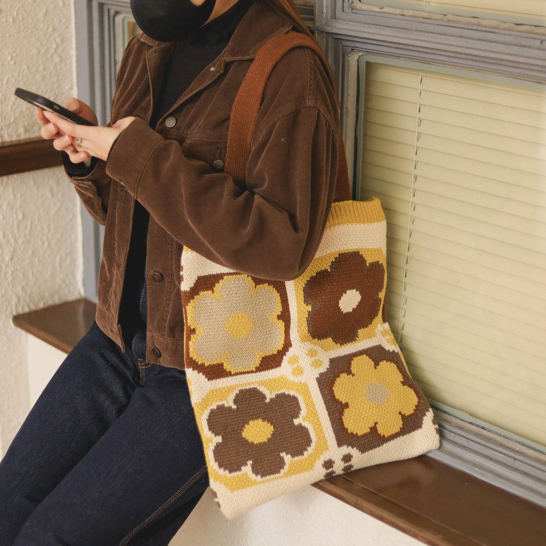 【 毛冷 TOTEBAG 】花见 - 木春菊 / DAY - 侧背包/斜挎包 - 棉 