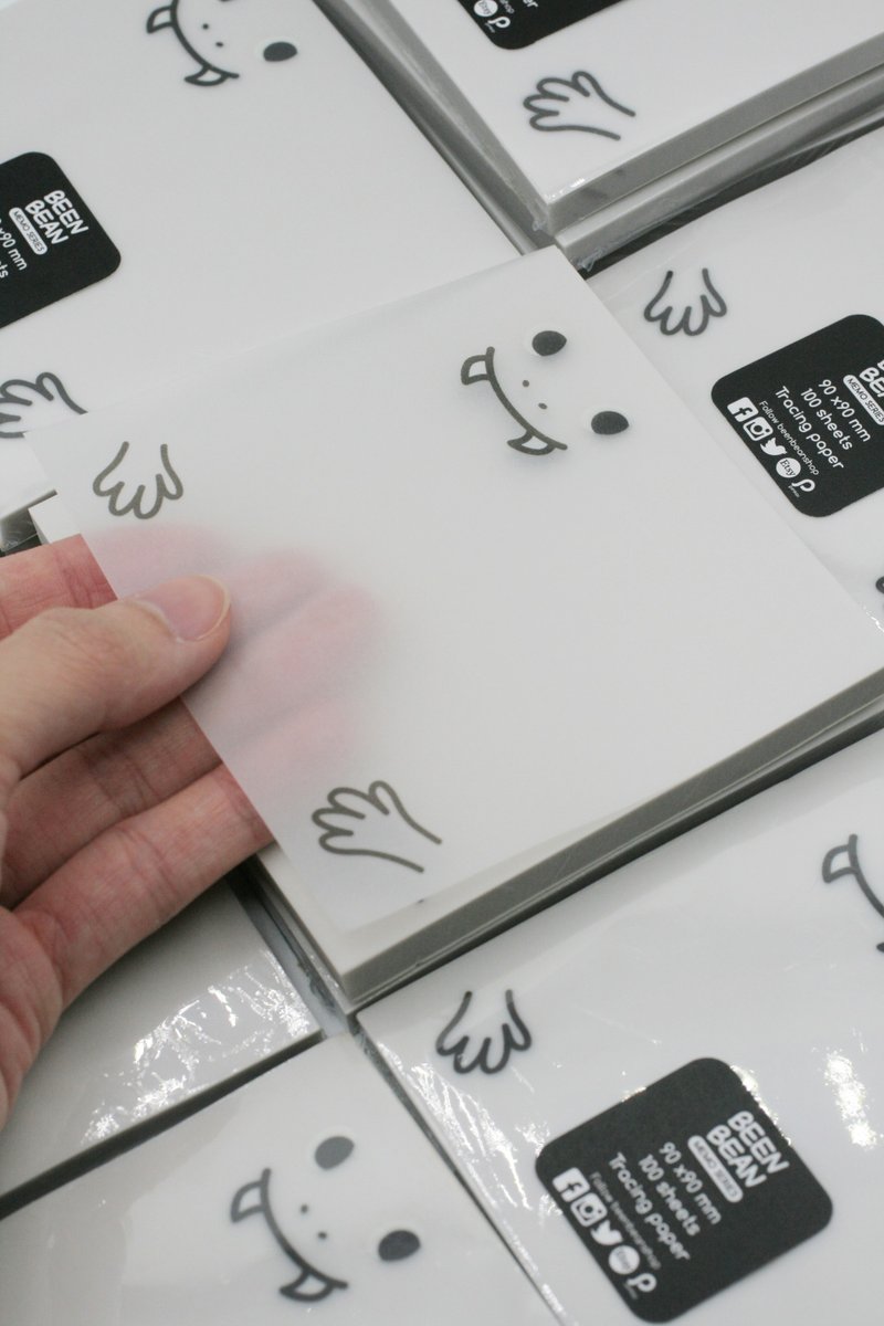 鬼魂怪兽便利贴 (不具沾粘性, 100 张) - 便条纸/标签贴 - 纸 透明