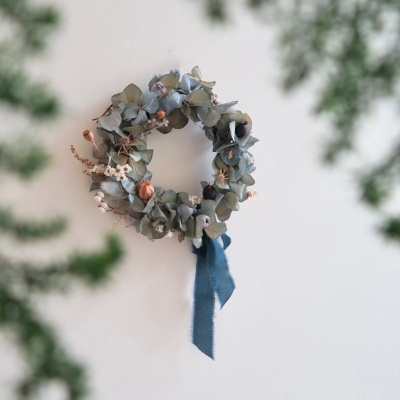 圣诞节花圈体验 干燥花【一人开班】台中花艺课程 手作花圈 - 植栽 - 植物．花 