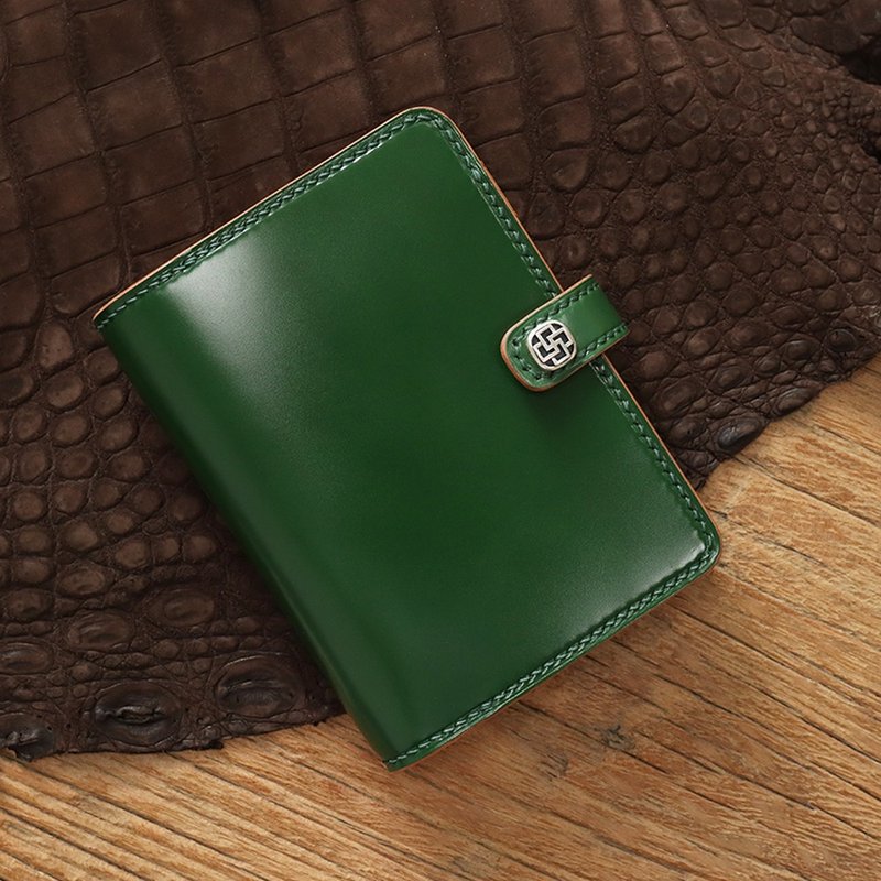 手帐本日本新喜马臀皮拼头层牛皮MAM8活页夹本手工定制礼物可印字 - 笔记本/手帐 - 真皮 多色