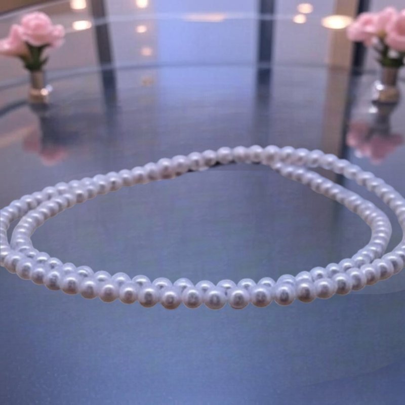 【珍珠项链】顶级品质淡水珍珠项链 | Montresor Infini - 项链 - 珍珠 银色