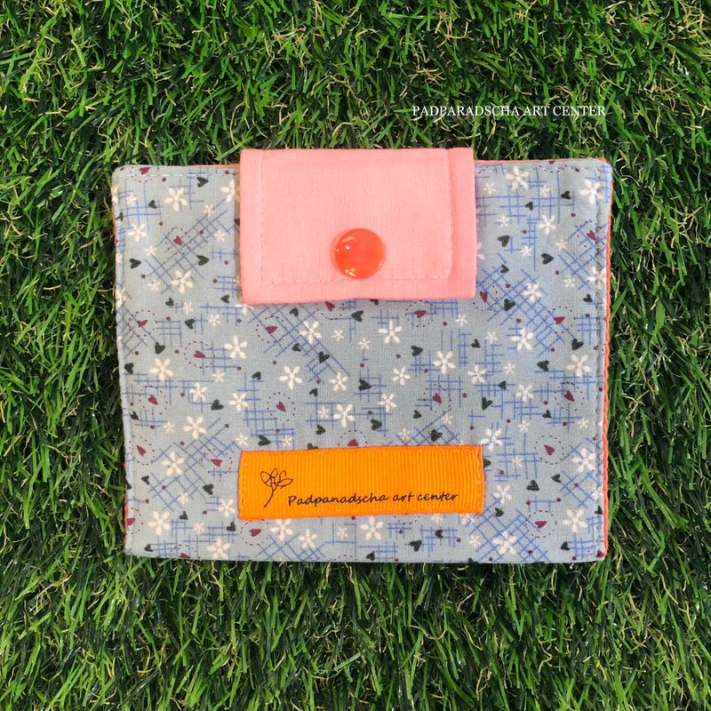 随行收纳扁包 万用/外出/环保 台湾手工【日系小碎花】 - 化妆包/杂物包 - 其他材质 