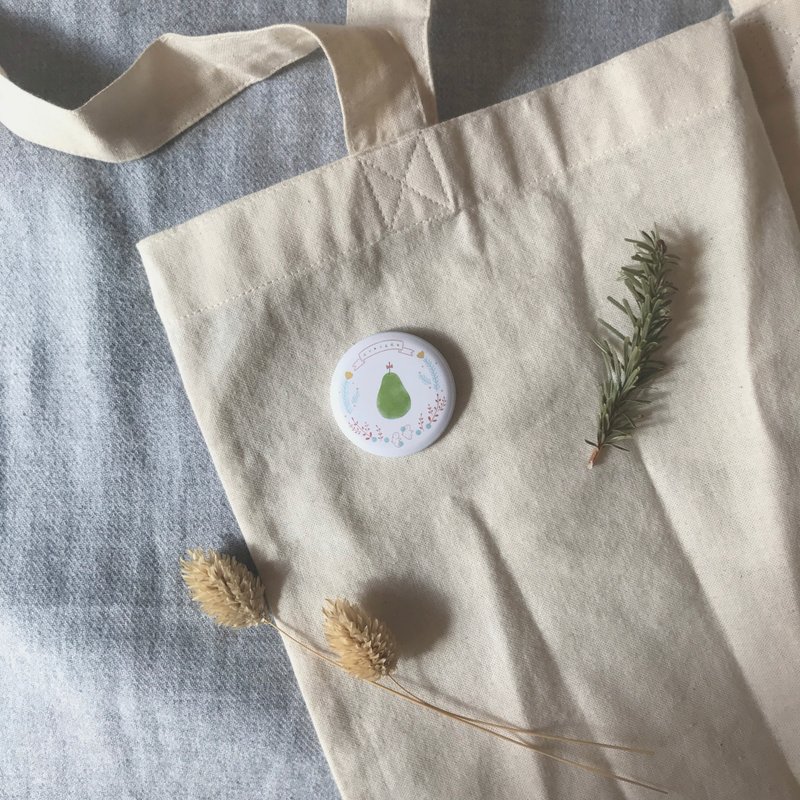 别针徽章 - 花鸟酪梨 - 徽章/别针 - 塑料 