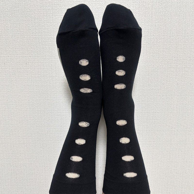 parler socks / 黑色 - 袜子 - 棉．麻 黑色