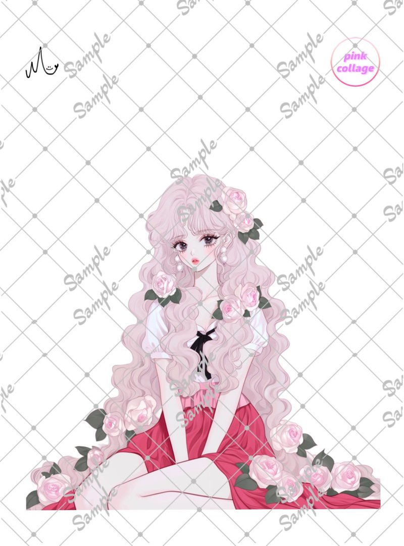 原创角色贴纸限量粉红系列，至9月10日 - 贴纸 - 纸 