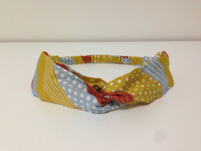 小确幸发带 - 发饰 - 棉．麻 橘色