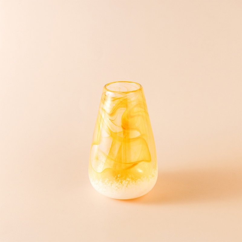 云雾系列玻璃花器 | 朝阳 - 玻璃杯 - 玻璃 橘色