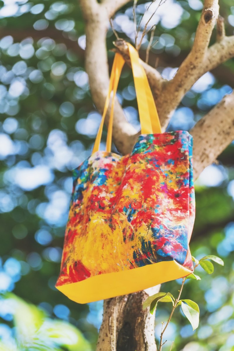 春之颂 - 画家画作厚挺帆布包 - 侧背包/斜挎包 - 其他材质 