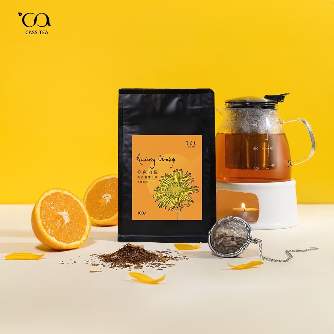 【User Bag 原叶散茶】CASS TEA 橙色向阳 向日葵博士茶 100g - 茶 - 其他材质 黄色