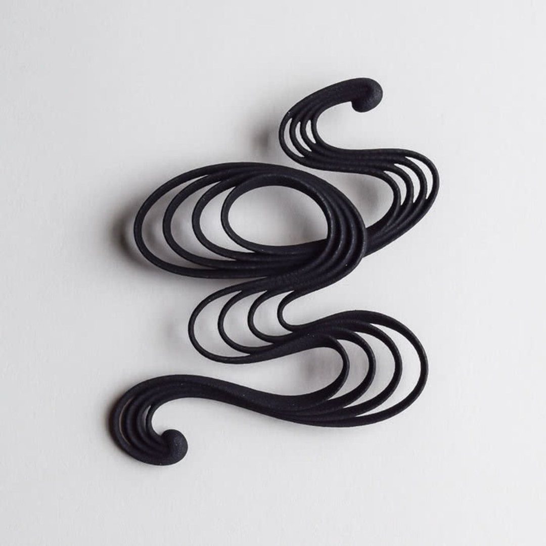 minamo brooch black - 胸针 - 塑料 黑色