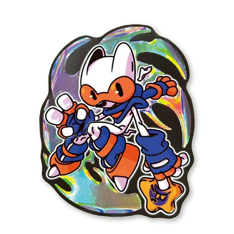 山内铁 流星 闪耀立体贴纸 - 贴纸 - 纸 