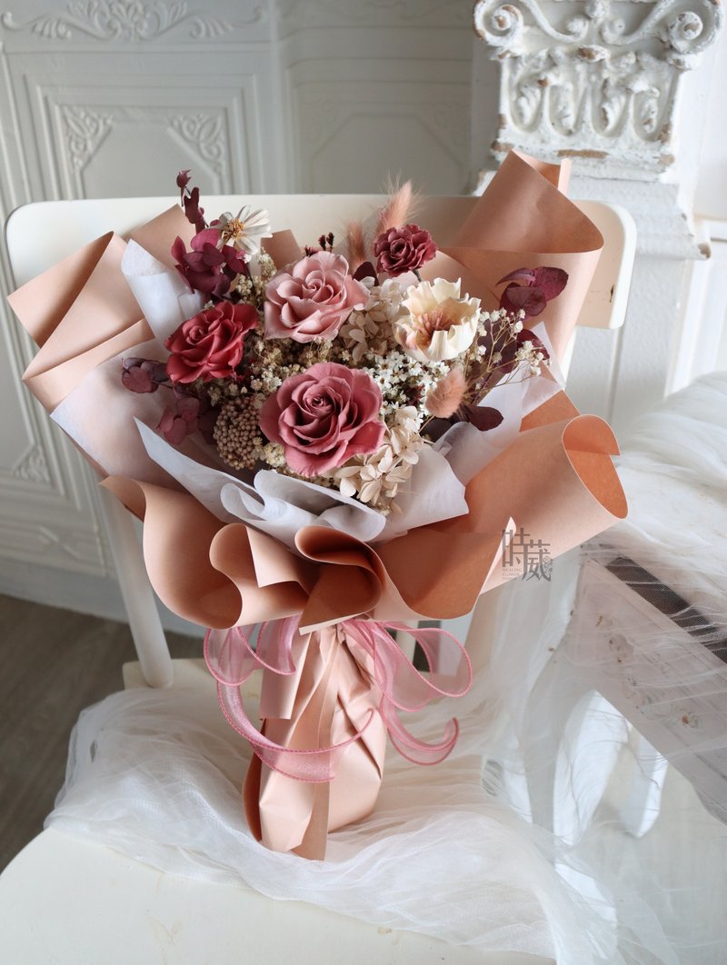 喜相逢 不凋花花束 永生花束 - 干燥花/捧花 - 植物．花 