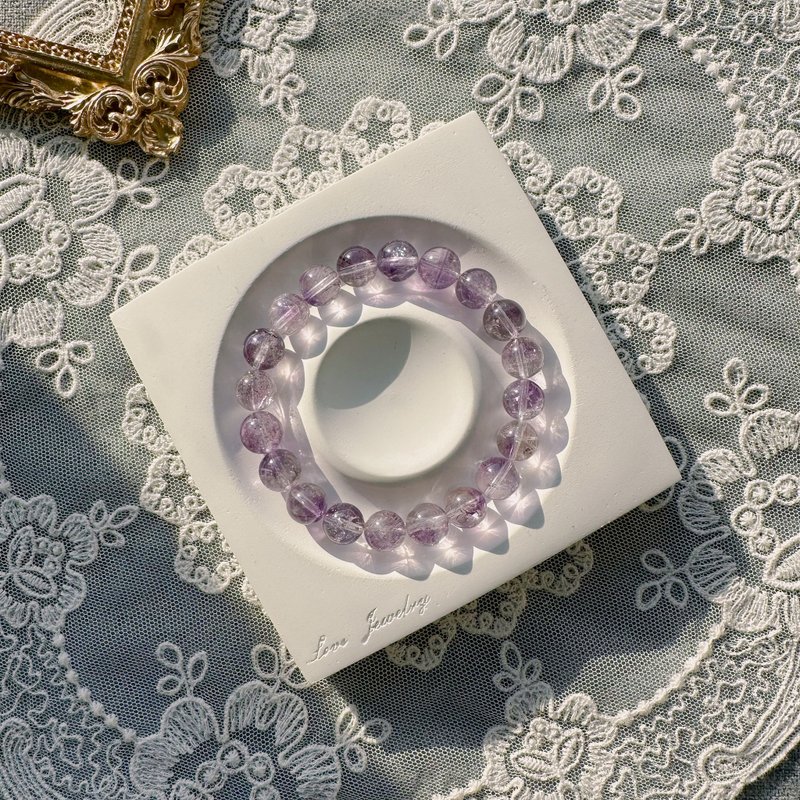 紫超七天然水晶手串 // 山与珠宝手作天然手链 - 手链/手环 - 水晶 紫色