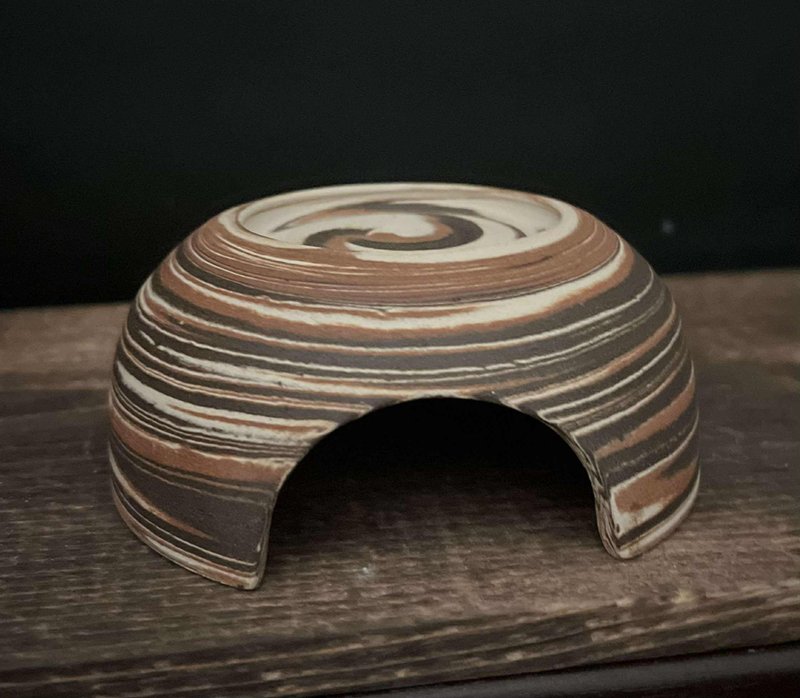 绞胎壁屋-无上釉 现货 - 其他 - 陶 咖啡色