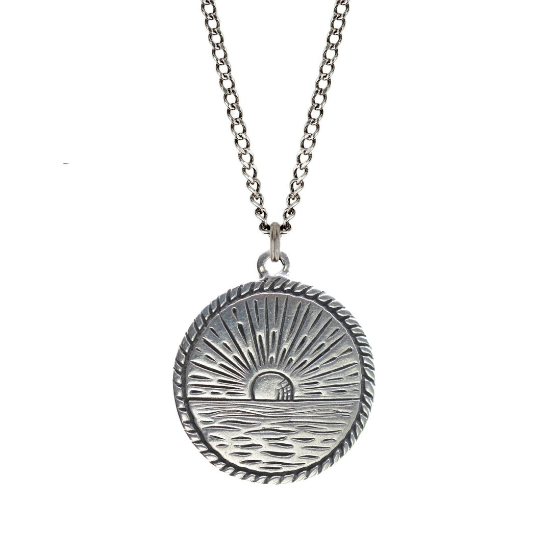 手工纯银日出项链 - LHN Jewelry - 项链 - 纯银 银色